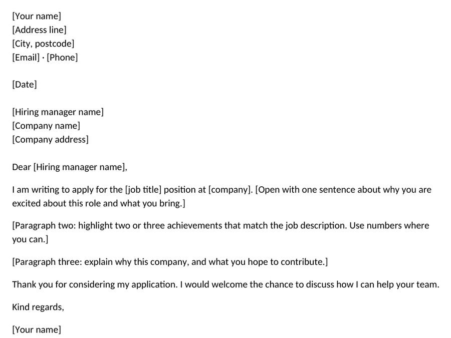 Cover Letter Template template preview
